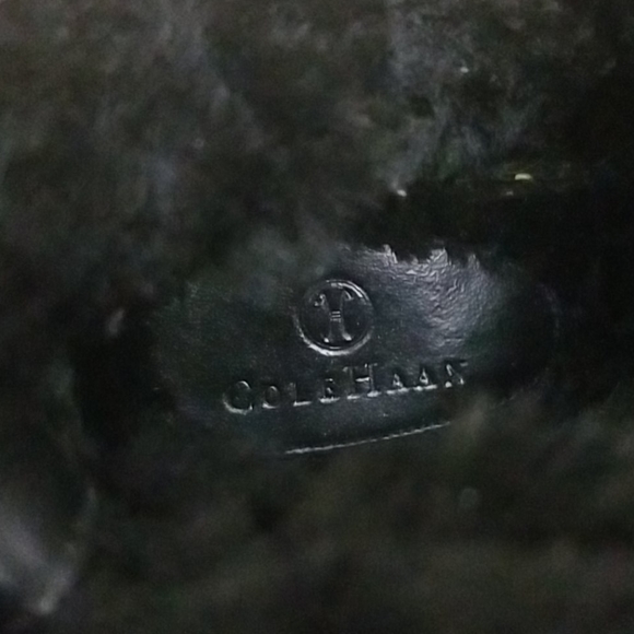 Cole Haan Calum Black Faux Fur Winter Heeled Boots Size 8 - Picture 6 of 6